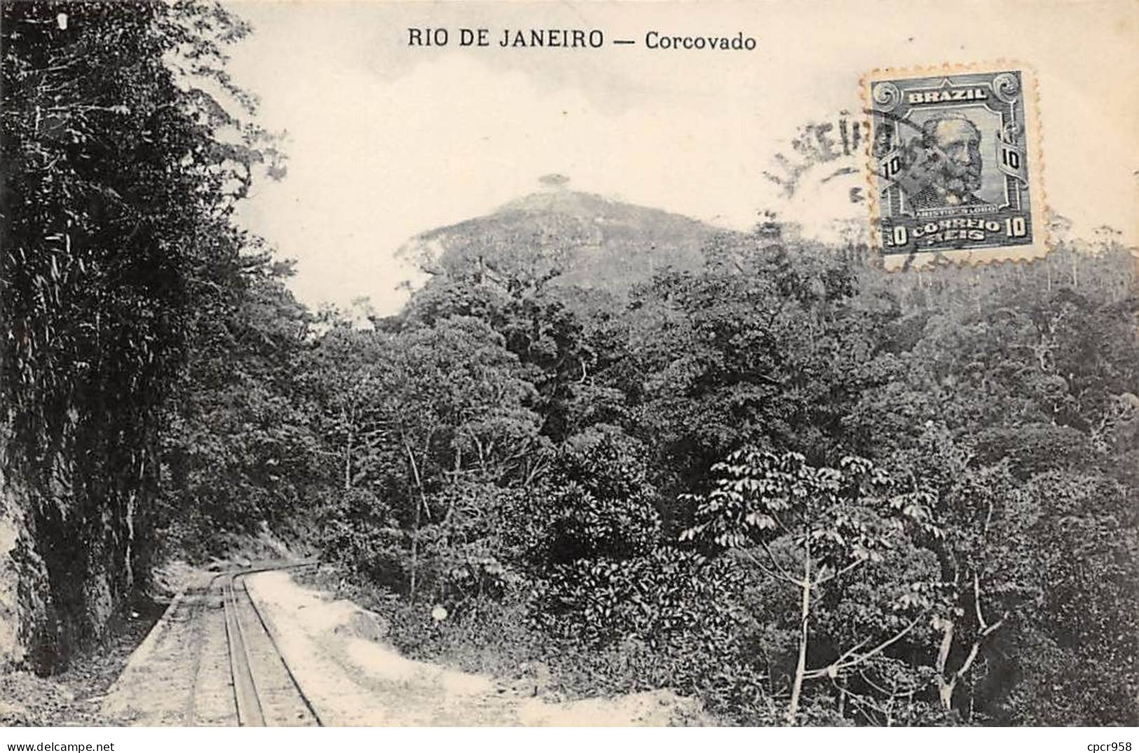 Brésil - N°79178 - RIO DE JANEIRO - Corcovado - Carte Avec Un Bel Affranchissement - Rio De Janeiro