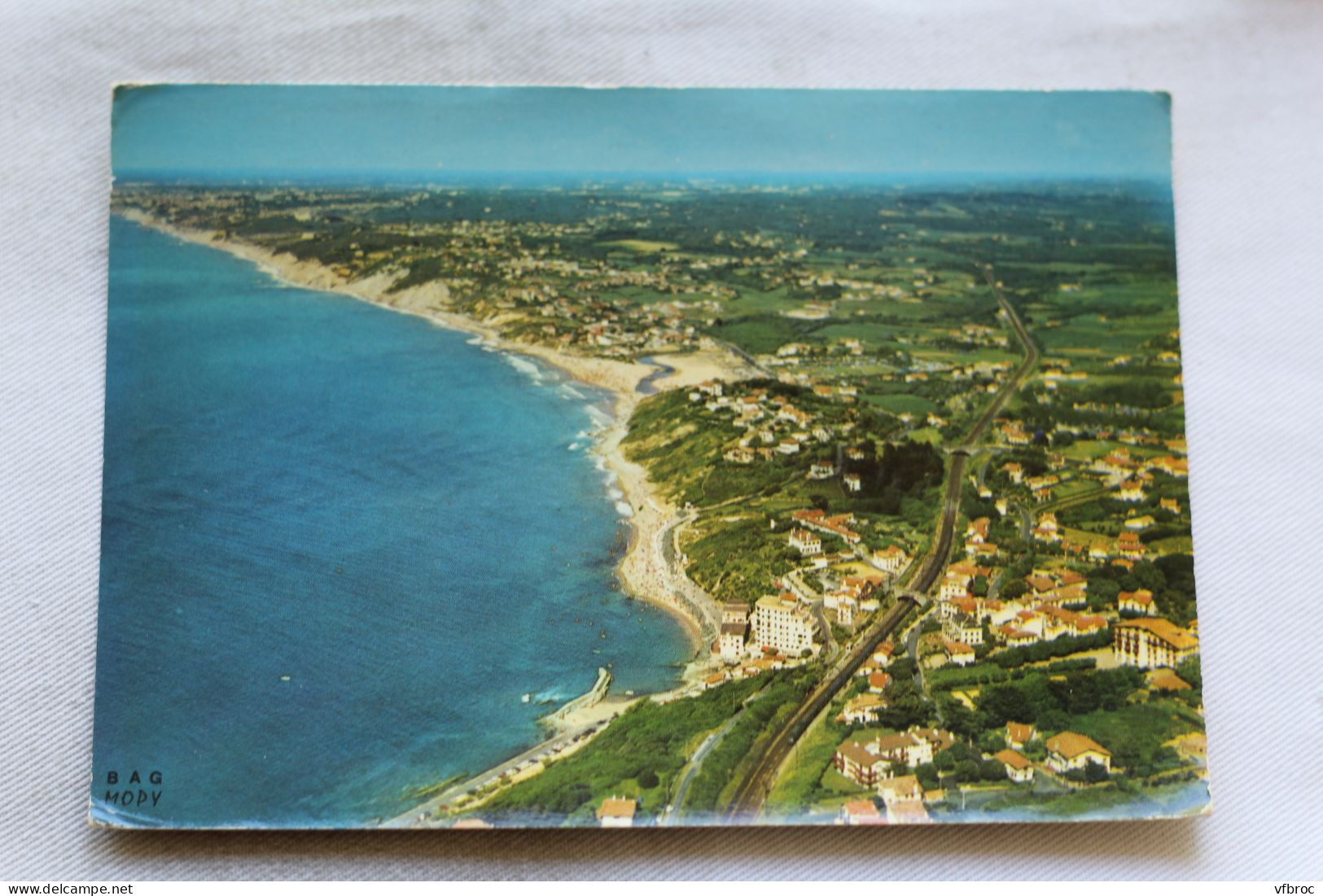 Cpm 1974, Guethary, Vue Générale Aérienne Avec Bidard, Pyrénées Atlantiques 64 - Guethary