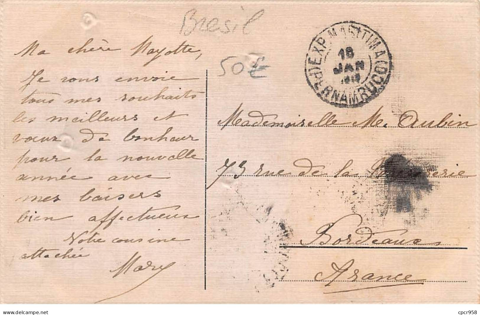 Brésil - N°80802 - PERNAMBUCO - Coêlhos - Page De Journal "Diario De Pernambuco" - Carte Gaufrée - Autres