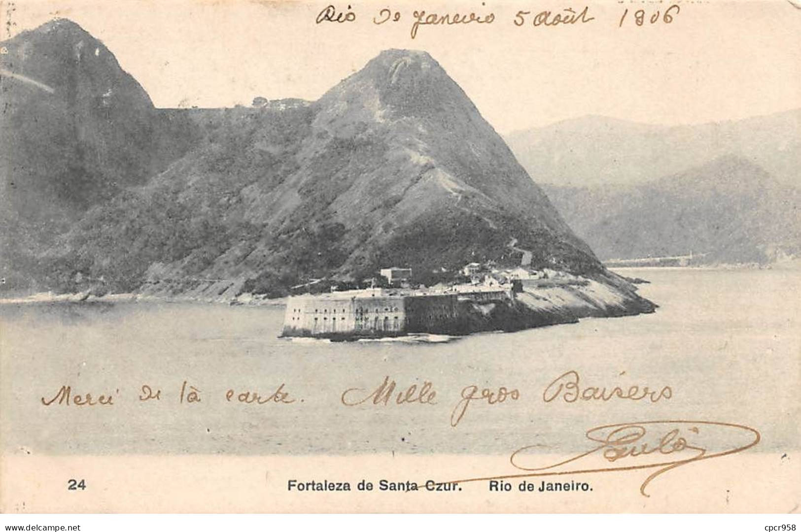 Brésil - N°79914 - RIO DE JANEIRO - Fortaleza De Santa Czur - Carte Avec Un Bel Affranchissement - Rio De Janeiro