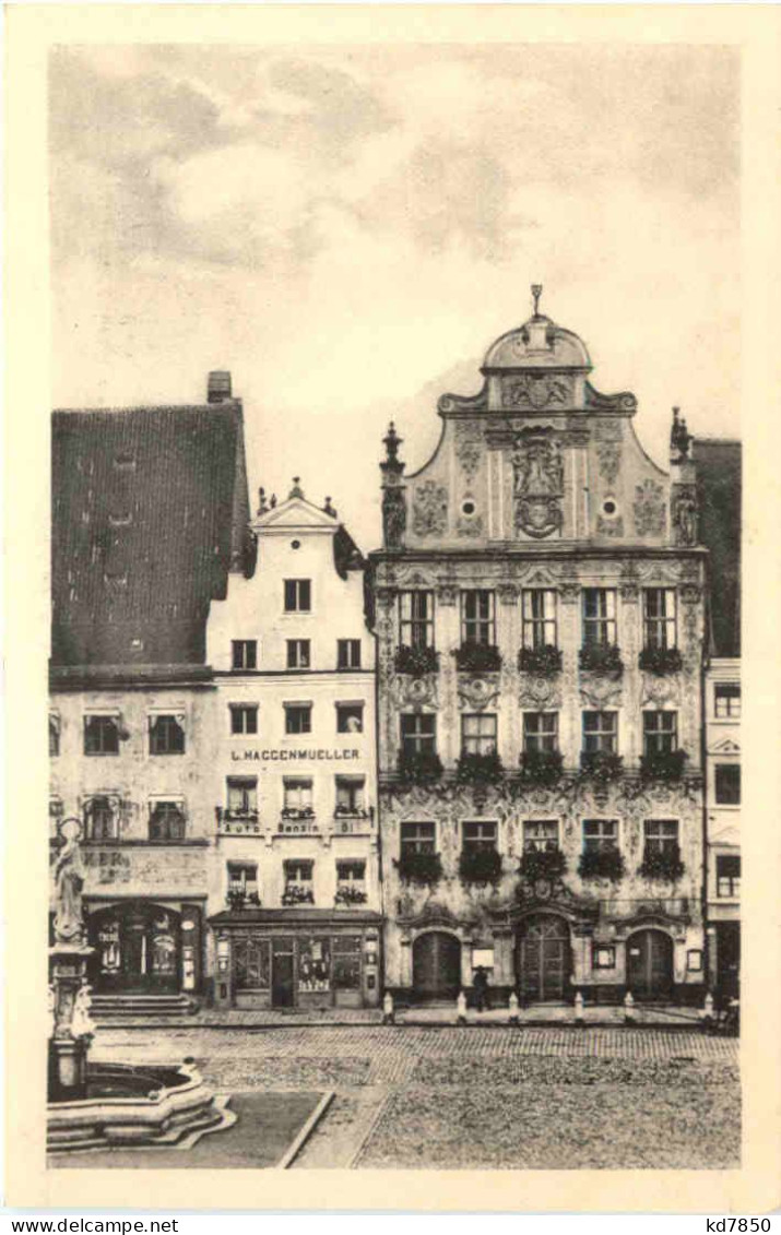 Landsberg A Lech, Rathaus Mit Marienbrunnen - Landsberg