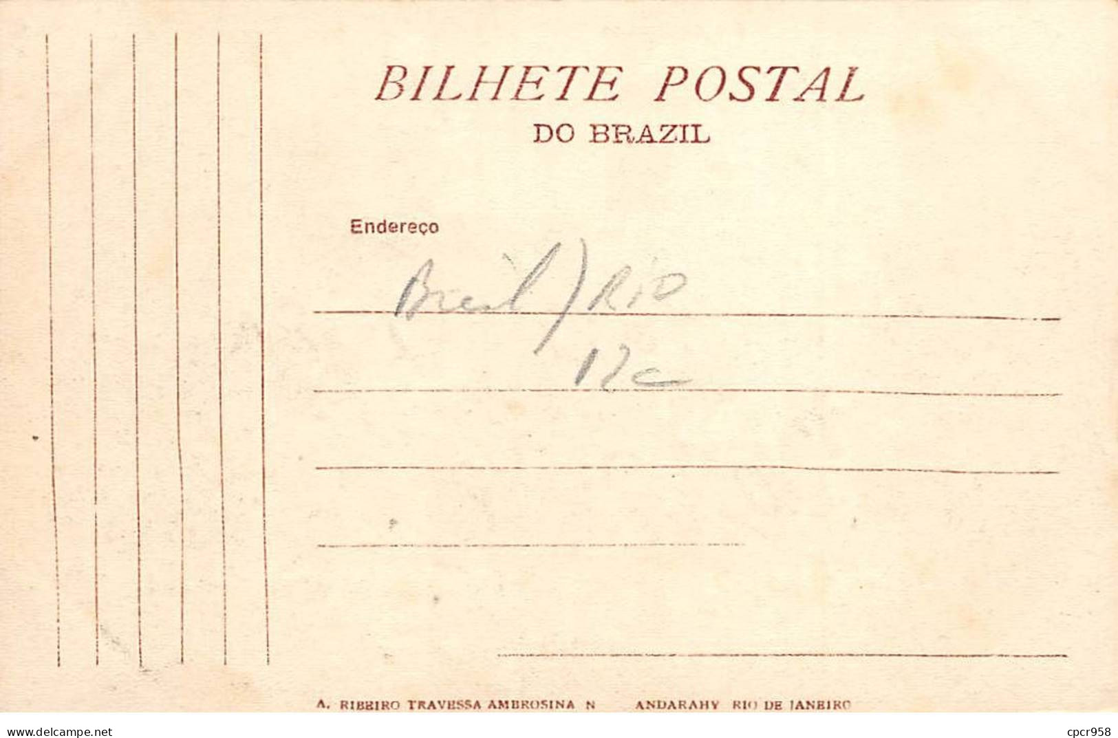 Brésil - N°78973 - RIO DE JANEIRO - Enseada De Botafogo - Carte Avec Bel Affranchissement - Rio De Janeiro