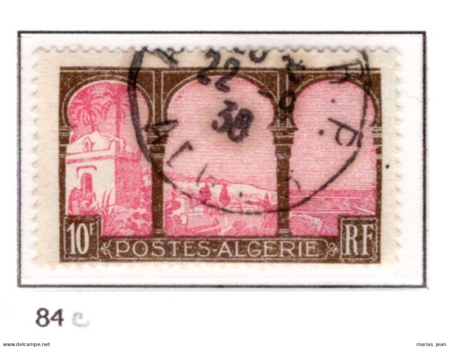 Colonies Françaises * Algérie * Numéro 84c Arbre Coupé Qualité Oblitéré Signé ROUMET - Used Stamps