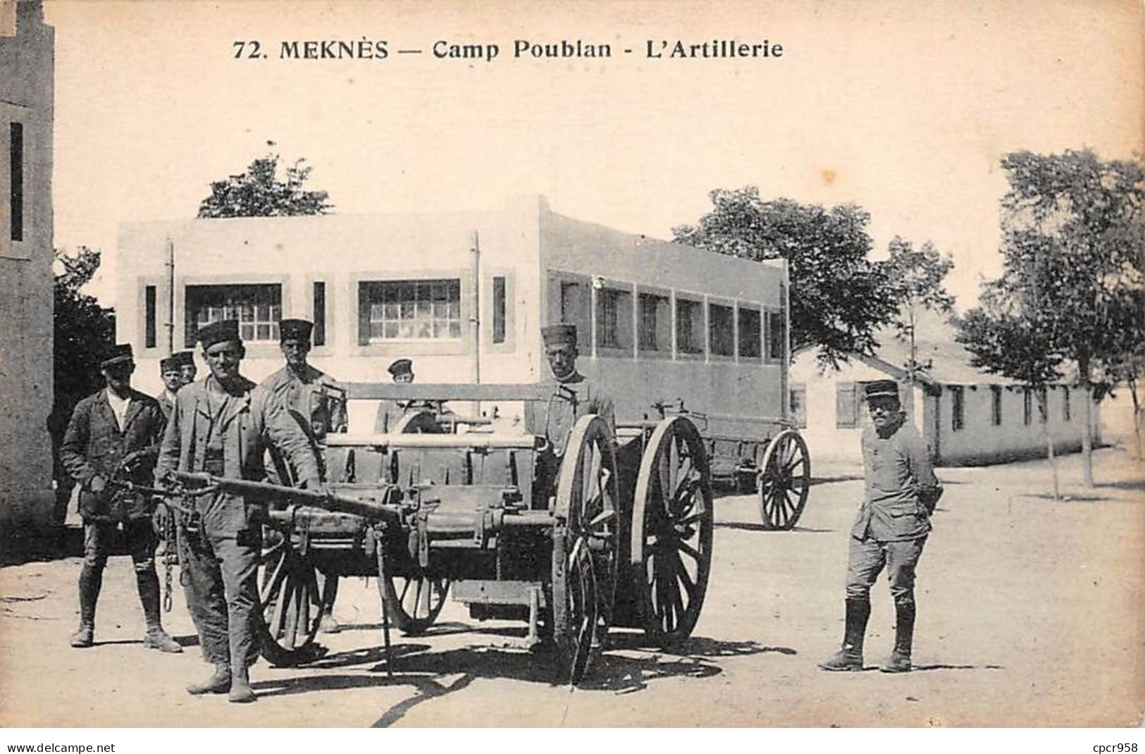 MAROC - MEKNES - SAN27056 - Camp Poublan - L'Artillerie - Meknes