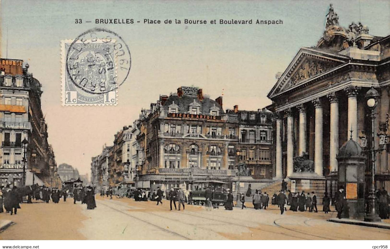 BELGIQUE - BRUXELLES - SAN26774 - Place De La Bourse Et Boulevard Anspach - Brussels (City)