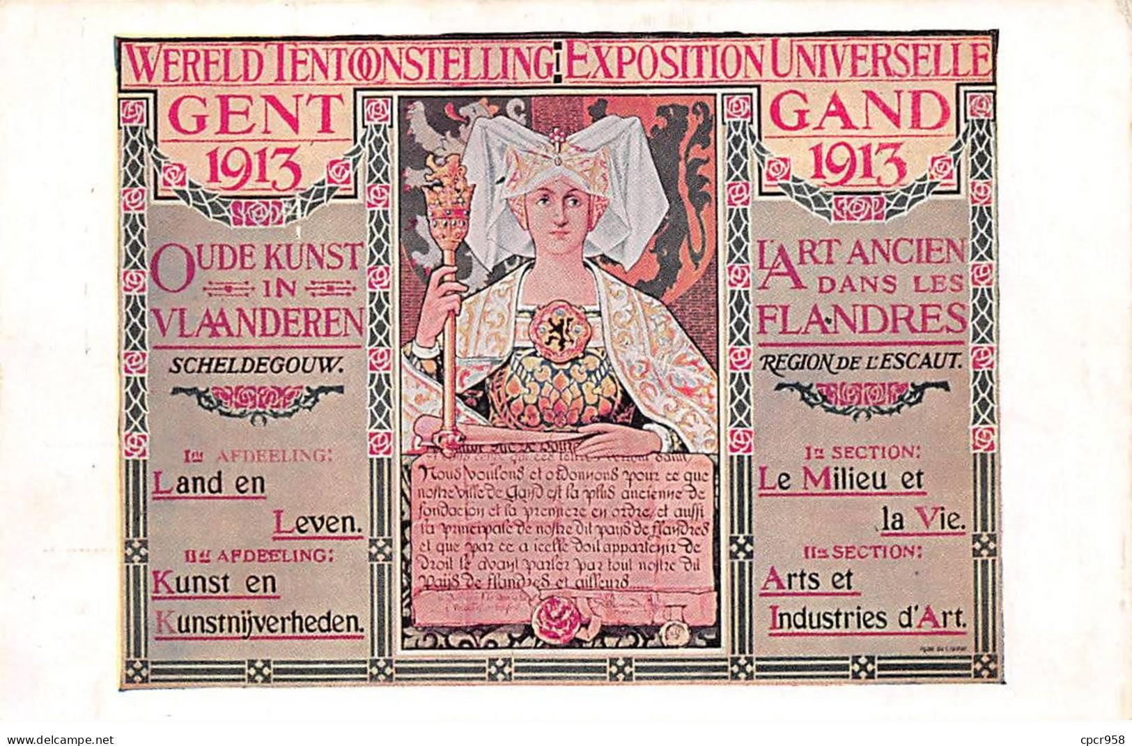 BELGIQUE - GENT - SAN26396 - Exposition Universelle - 1913 - L'Art Ancien Dans Les Flandres - Gent
