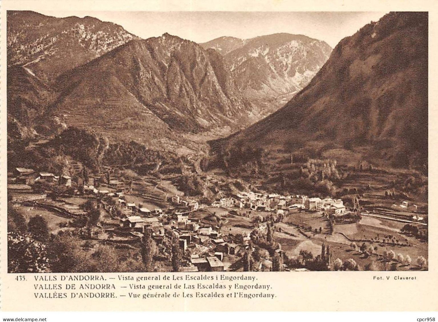 ANDORRE - SAN36160 - Vallées D'Andorre - Vue Générale De Les Escalades Et L'Engordany - 15x10 Cm - Andorra