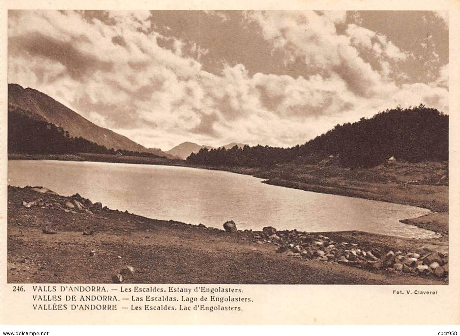 ANDORRE - SAN36158 - Vallées D'Andorre - Les Escalades - Lac D'Engolasters - 15x10 Cm - Andorre