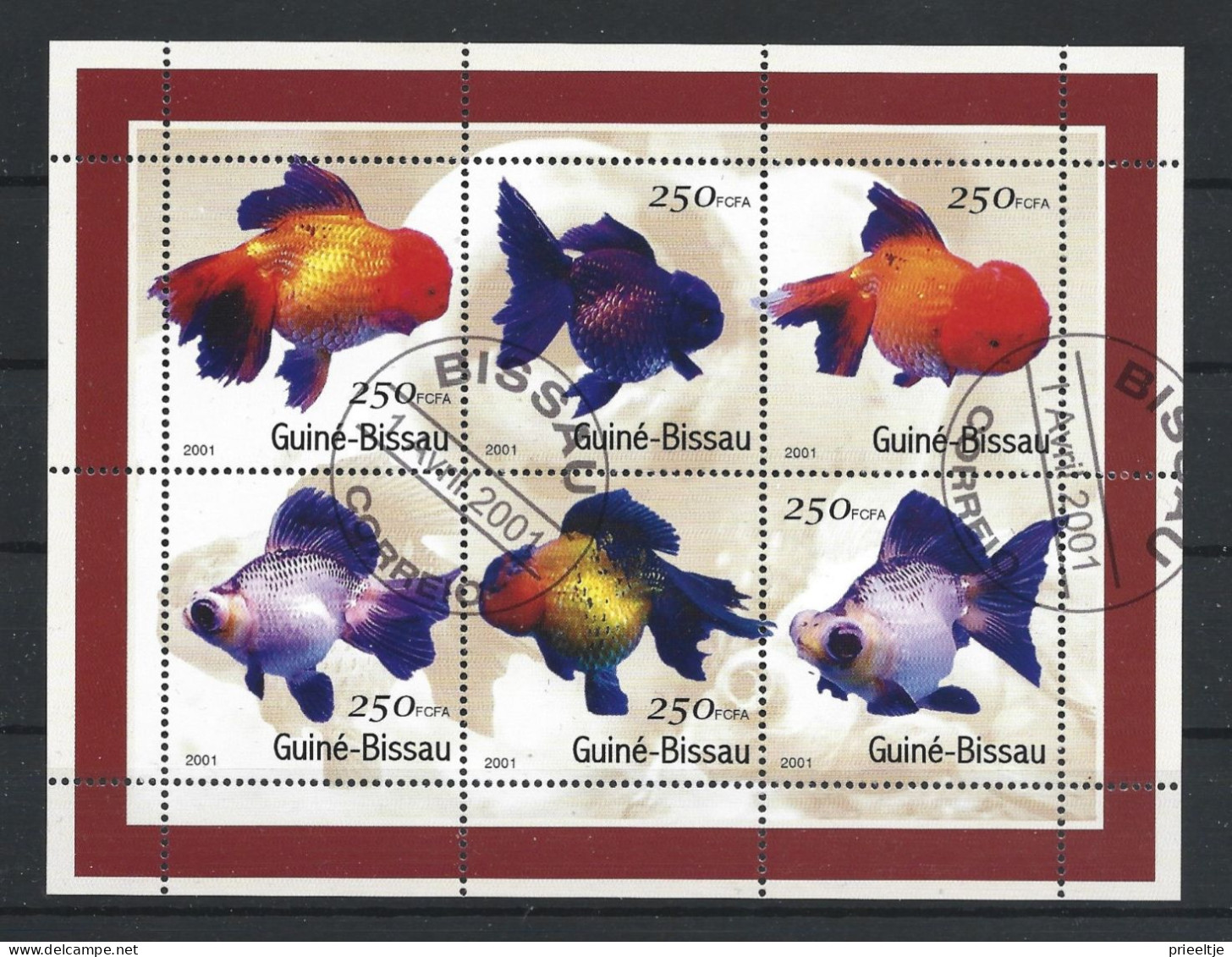 Guiné-Bissau 2001 Goldfish Sheet Y.T. 831/836  (0) - Guinea-Bissau