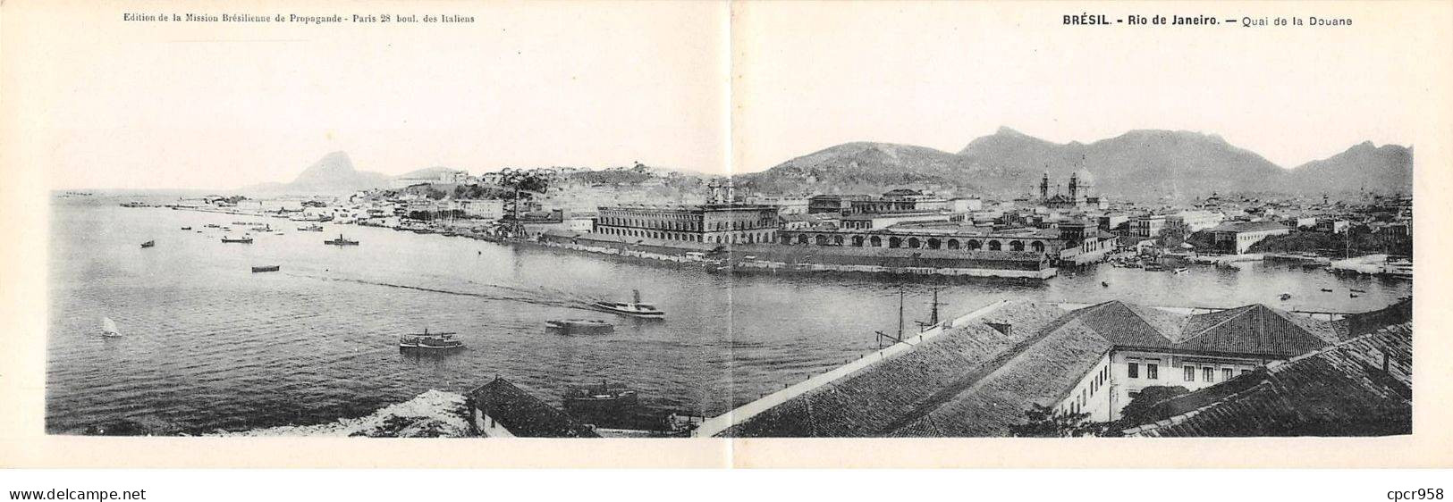 Brésil - N°82241 - RIO DE JANEIRO - Quai De La Douane - Carte Double - Rio De Janeiro