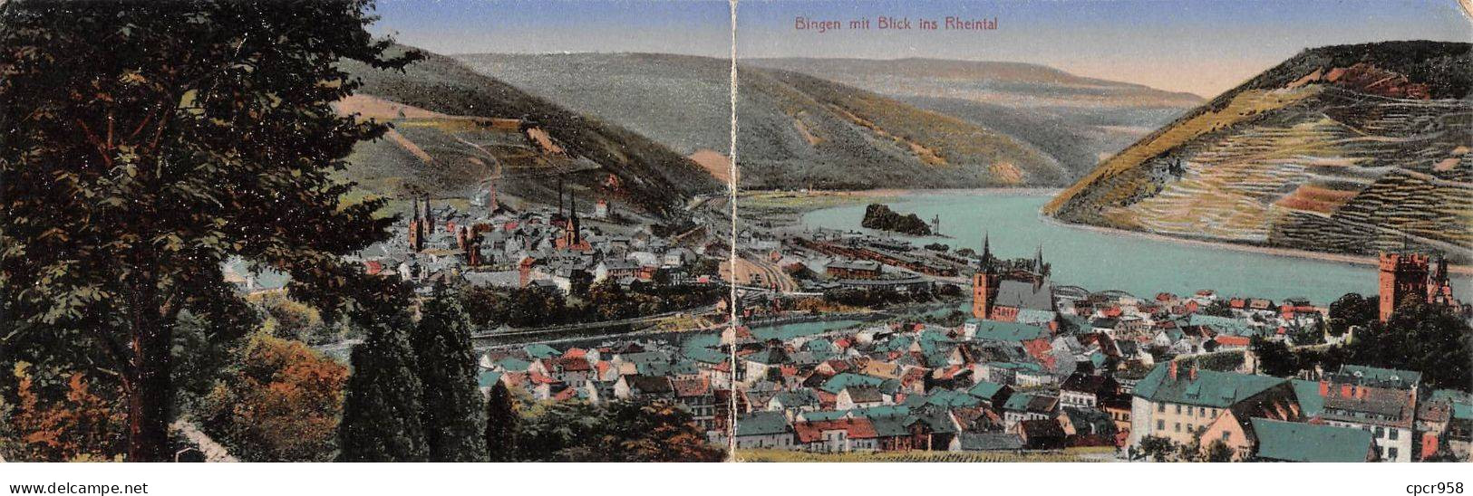 Allemagne - N°82239 - BINGEN Mit Blick Ins Rheintal - Carte Double - Bingen