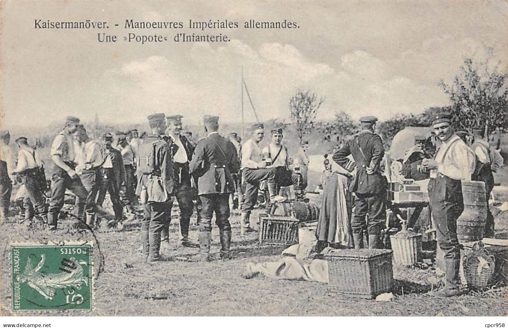 ALLEMAGNE - SAN33853 - Kaisermonöver - ManOeuvres Impériales Allemandes - Une "Popote" D'Infanterie - Other & Unclassified