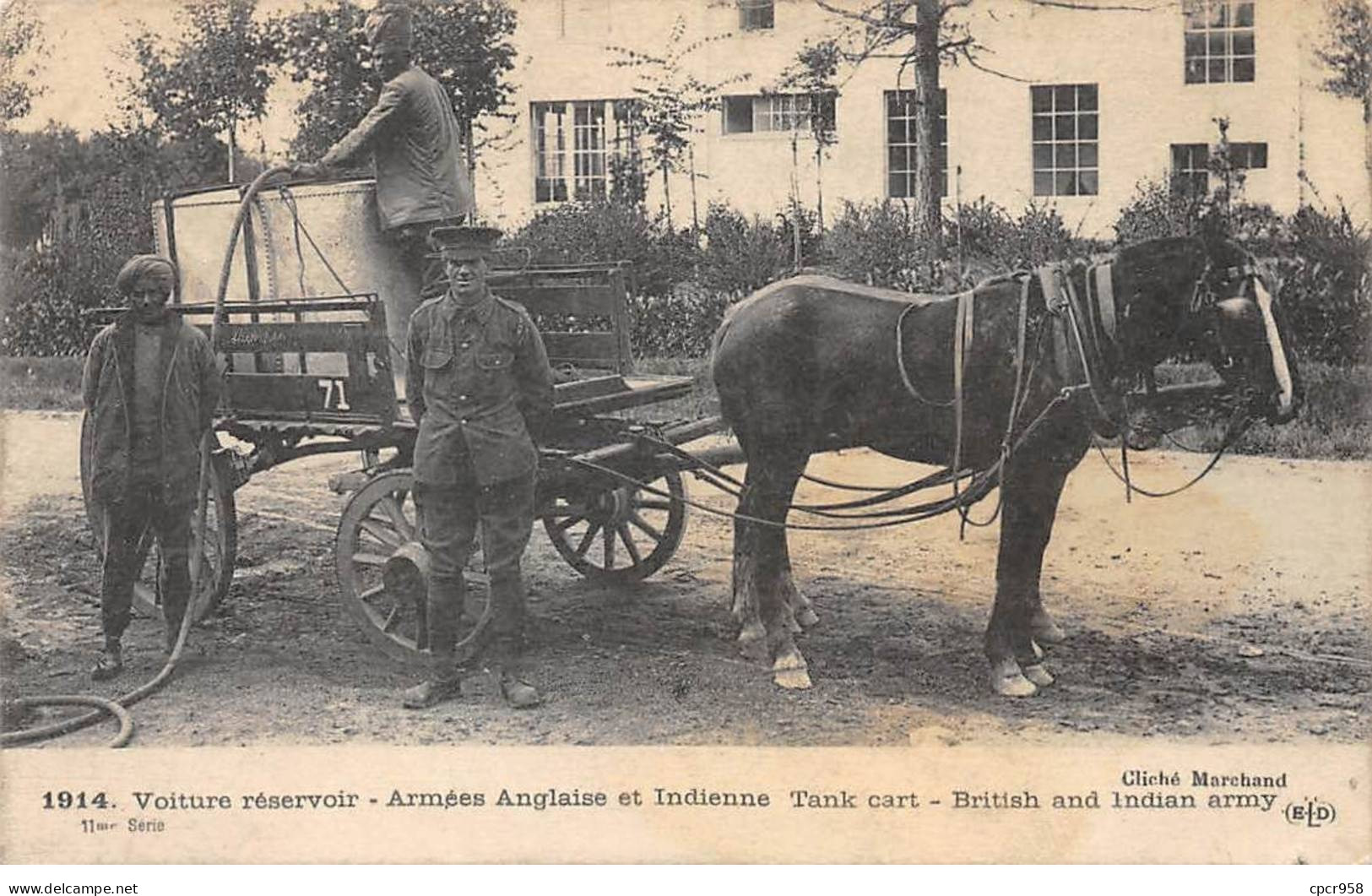 INDE - SAN33930 - Voiture Réservoir - Armées Anglaise Et Indienne - India