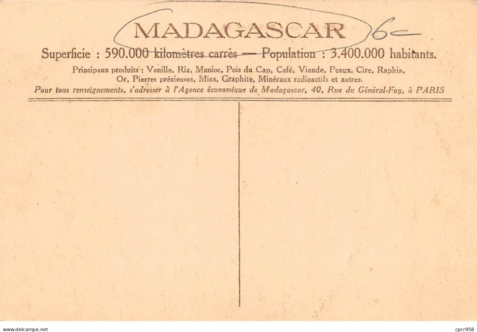 MADAGASCAR - SAN40923 - Rue à TANANARIVE - Madagascar