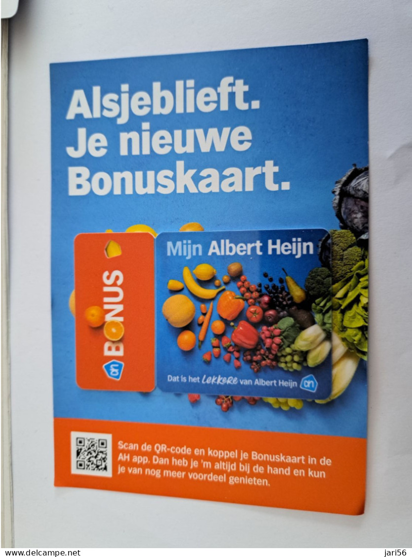 CADEAU   GIFT CARD  / AH BONUS GROCERY   -CARD  / CARD ON BLISTER - /  CARD   / NOT LOADED MINT CARD ** 16688** - Gift Cards