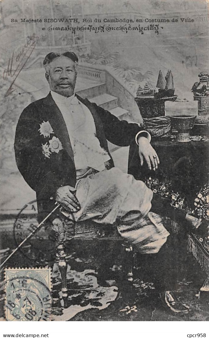 Asie - N°64792 - Cambodge - Sa Majesté Sisowath - Roi Du Cambodge En Costume DeVille - Cambodge