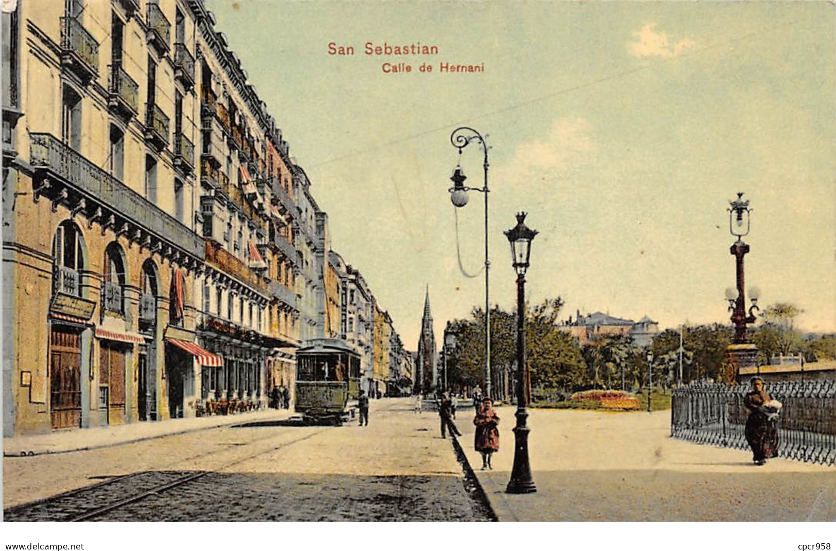 Espagne - N°65379 - SAN SEBASTIAN - Calle De Hernani - Tramway - Guipúzcoa (San Sebastián)