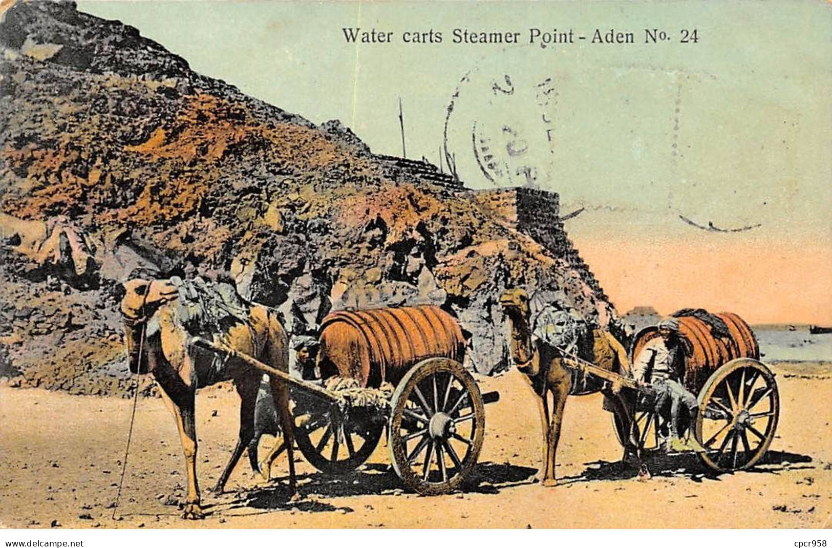 YEMEN - SAN39414 - Water Carts Steamer Point - Aden - Yémen