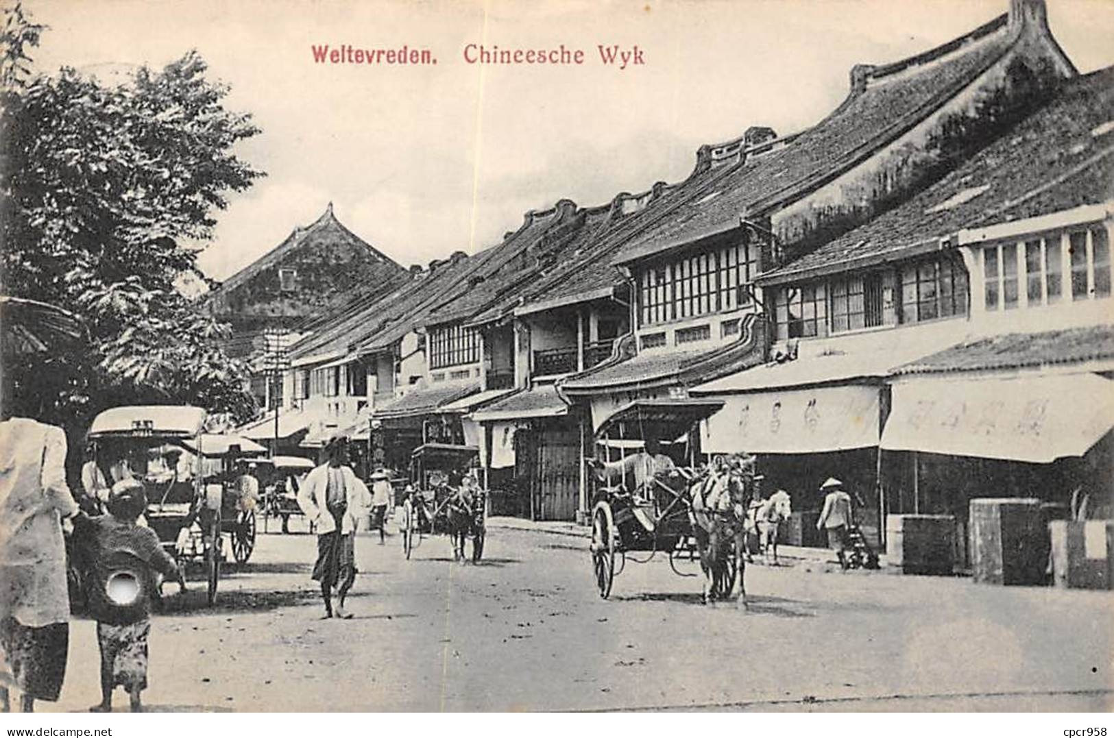 INDONESIE - SAN39408 - Weltevreden - Chineesche Wyk - En L'état - Trou - Indonesia