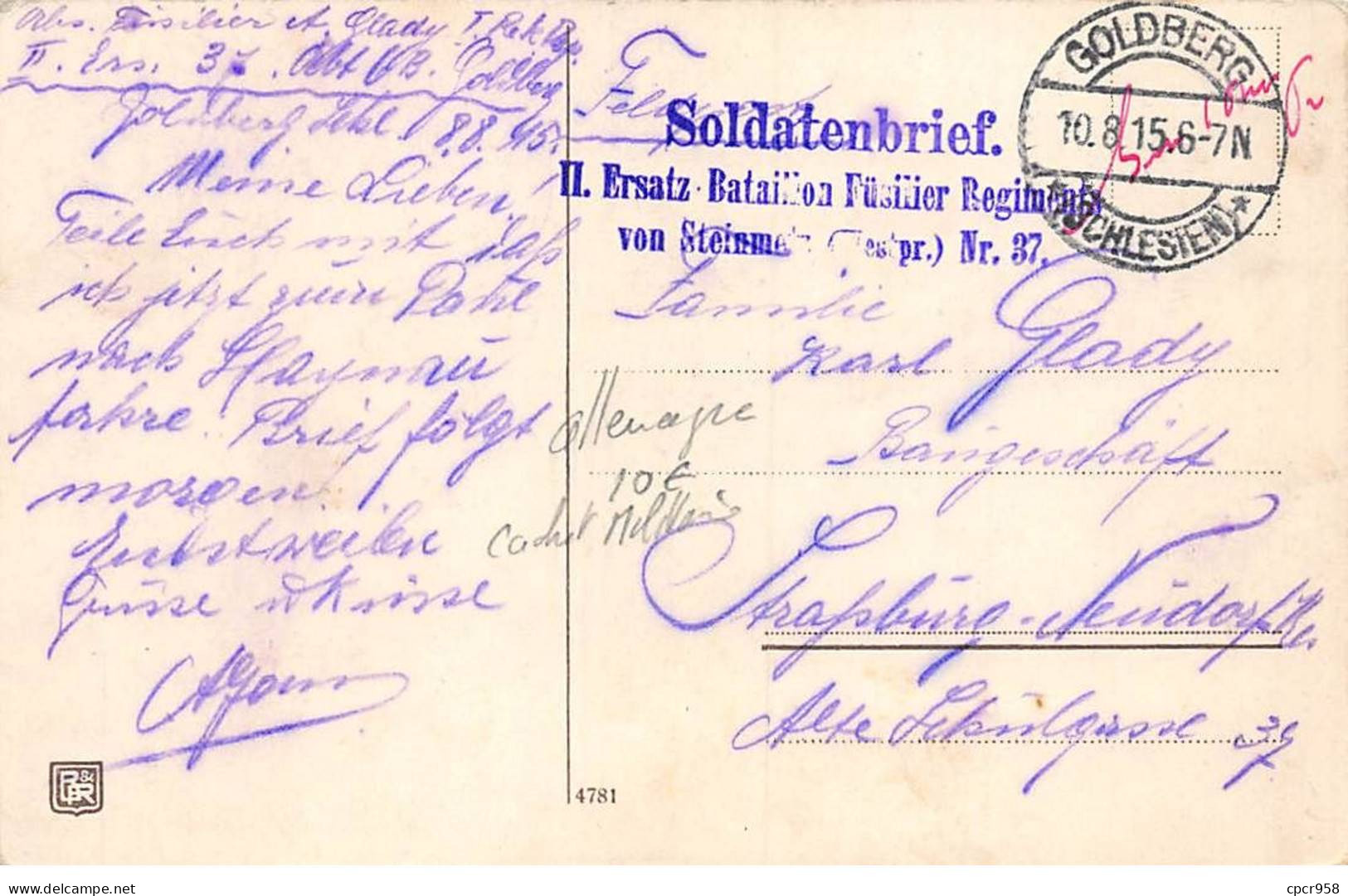 ALLEMAGNE - SAN39532 - Frohe Botschaft - Cachet Militaire - Other & Unclassified