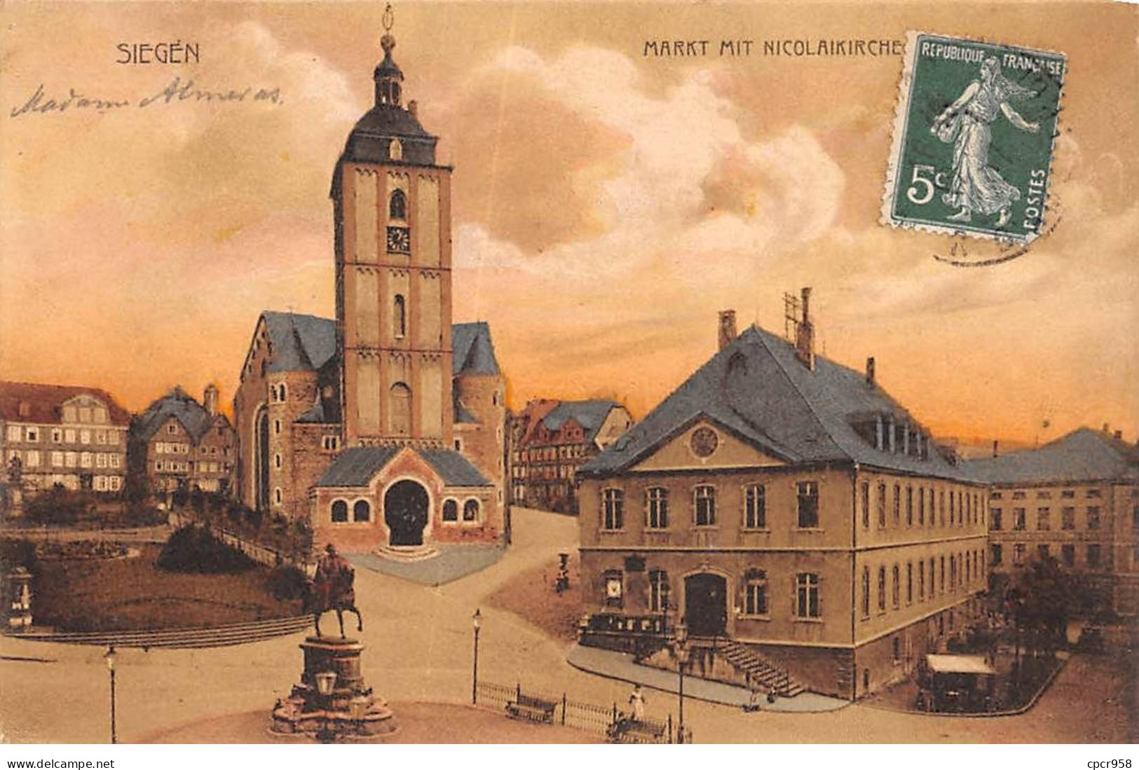 ALLEMAGNE - SIEGEN - SAN39229 - Markt Mik Nicolairkirche - Siegen