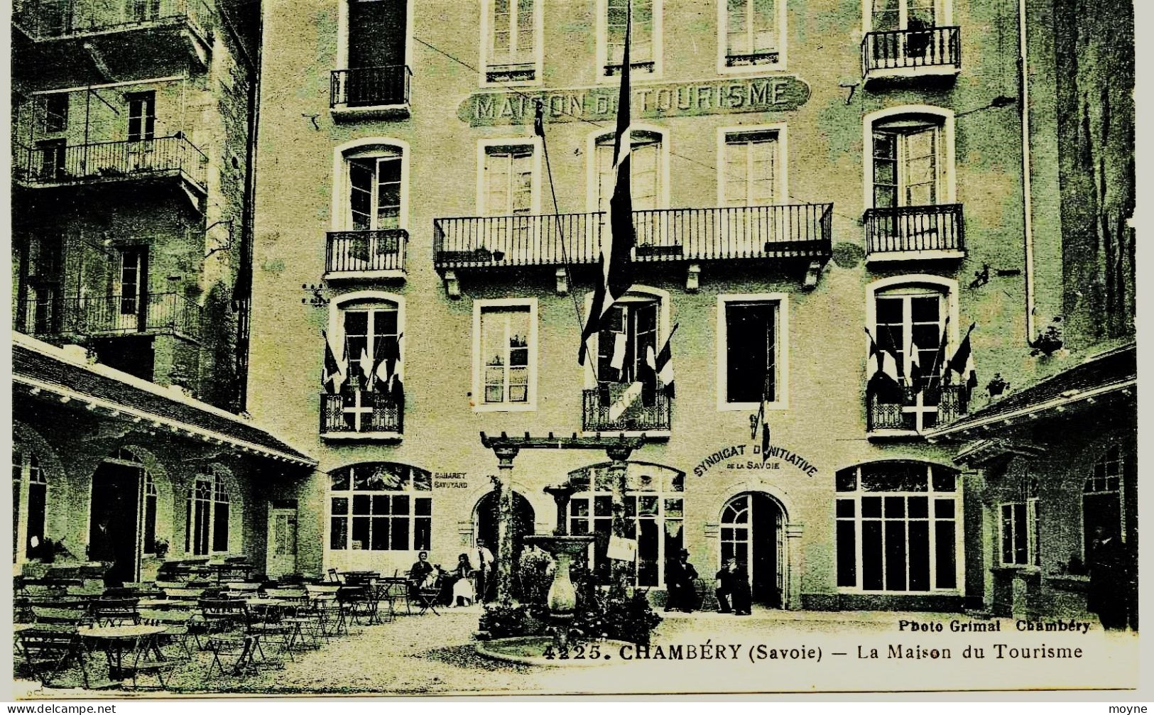2537 - Savoie - CHAMBERY  :  LA MAISON DU TOURISME  -  (Disparue)   Grimal 4225   Circulée En 1924 - Chambery