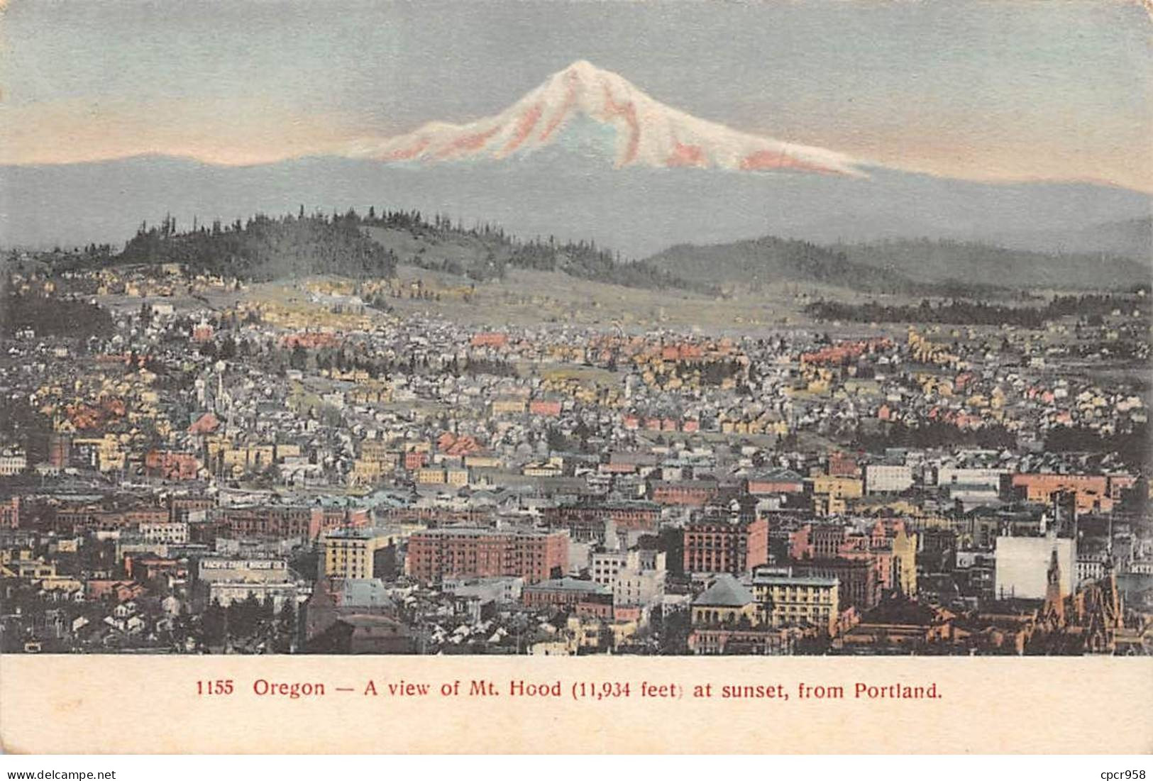 ETATS UNIS - OREGON - SAN43070 - A View Of Mt. Hood At Sunset, From Portland - Andere & Zonder Classificatie