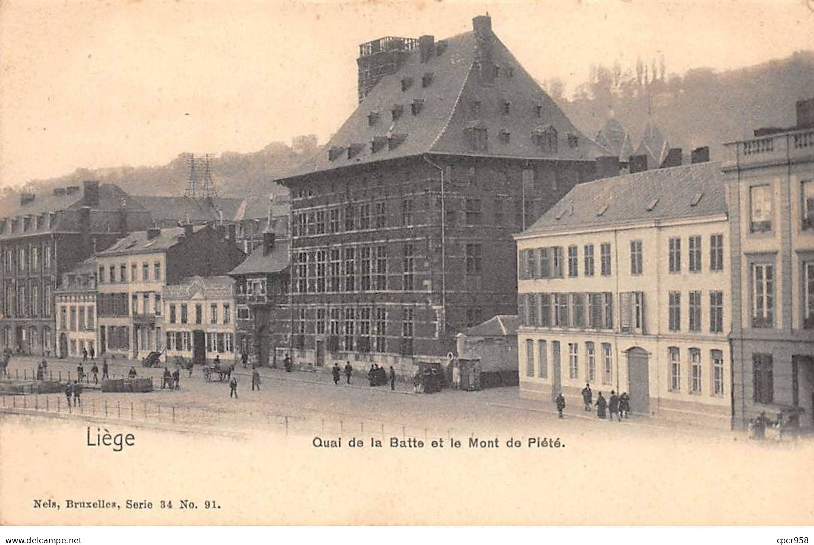 BELGIQUE - LIEGE - SAN42816 - Quai De La Batte Et Le Mont De Piété - Liege