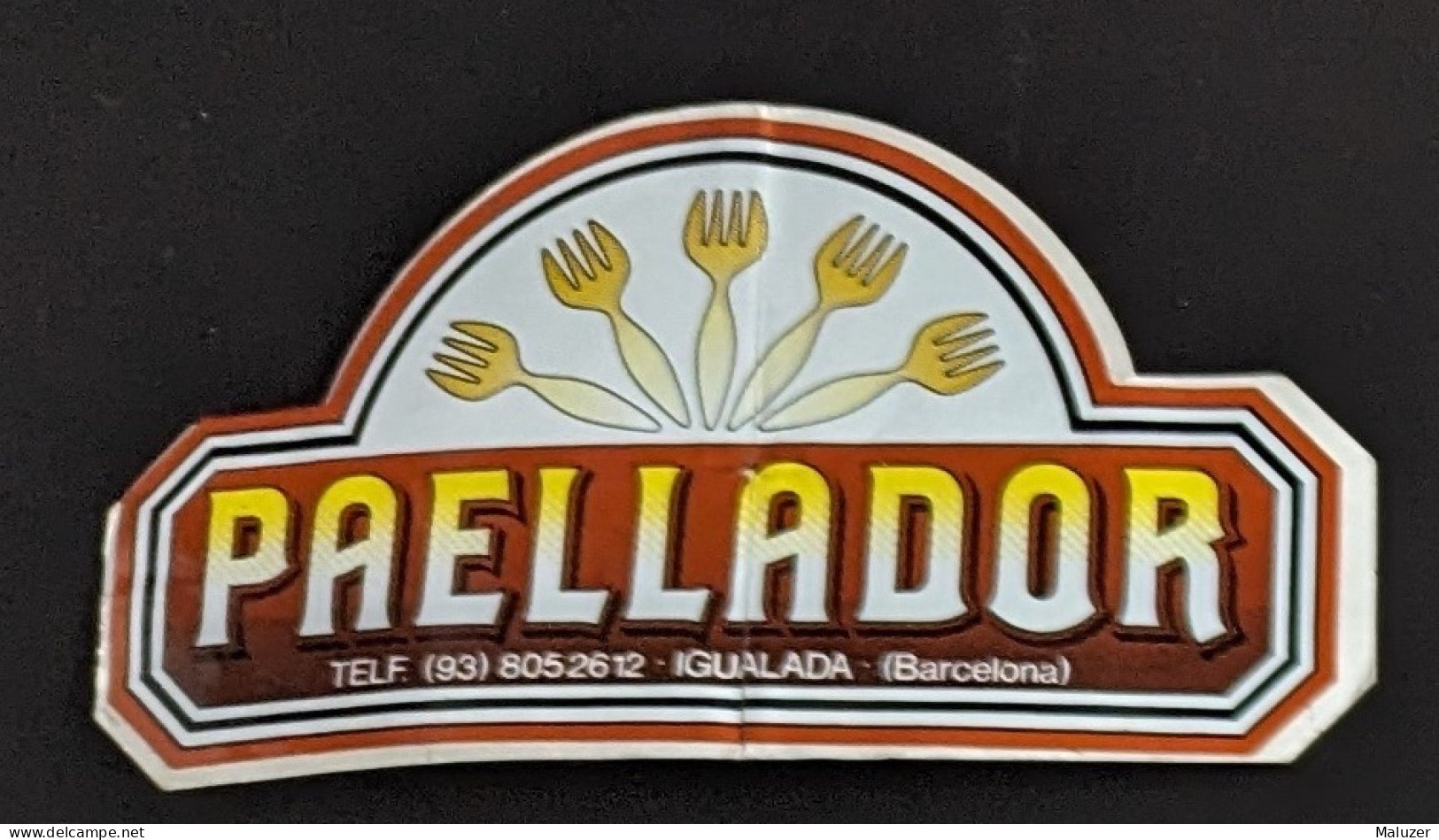 AUTOCOLLANT PAELLADOR - PAELLA  RESTAURATION - IGUALADA - BARCELONA BARCELONE - ESPAGNE ESPANA SPAIN - Stickers