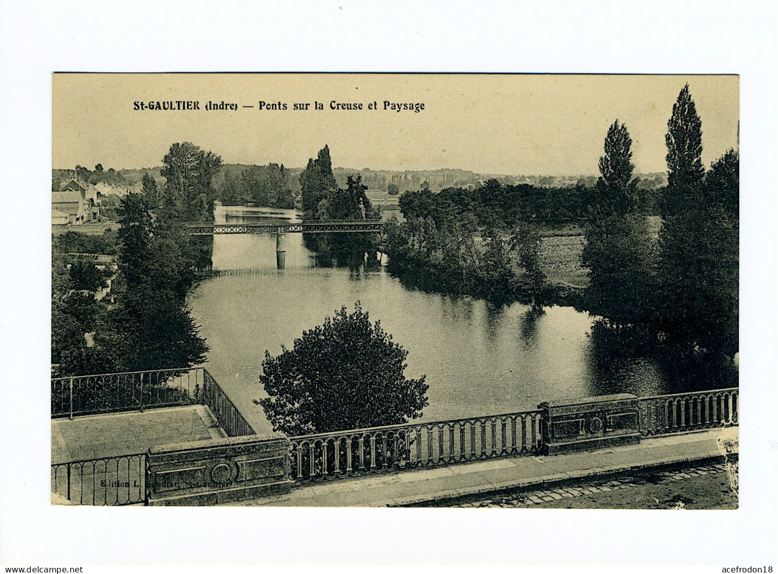 SAINT-GAULTIER - Ponts Sur La Creuse Et Paysage - Other & Unclassified