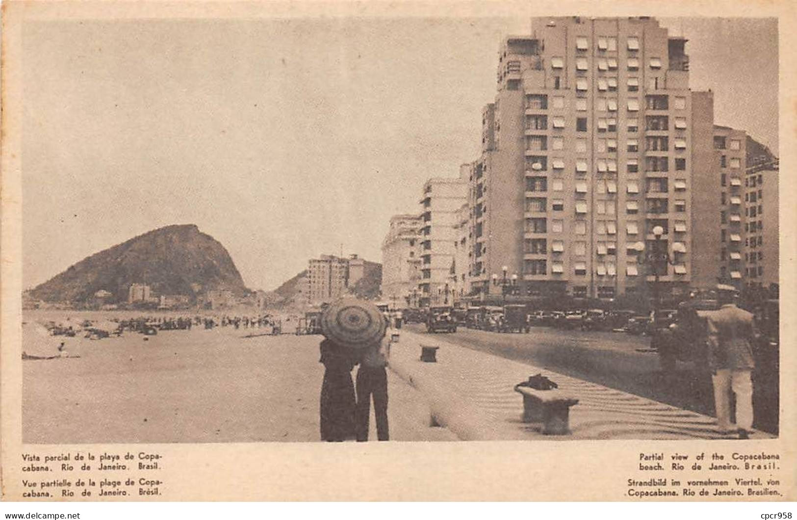 BRESIL - SAN51292 - Vue Partielle De La Plage De Copacabana - Rio De Janeiro - Rio De Janeiro