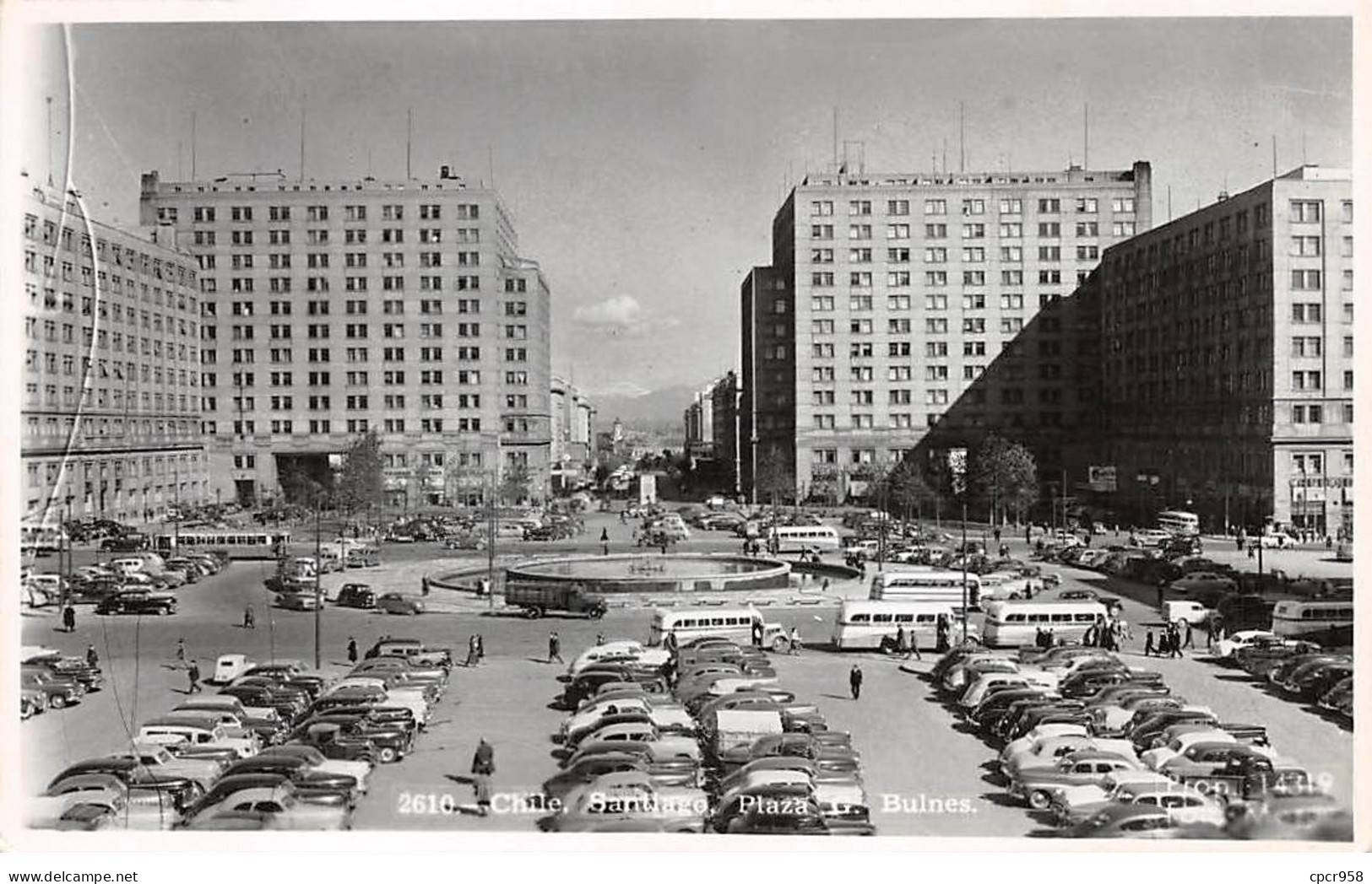 CHILI - SAN51283 - Carte Photo - Santiago - Plaza G. Bulnes - Chile