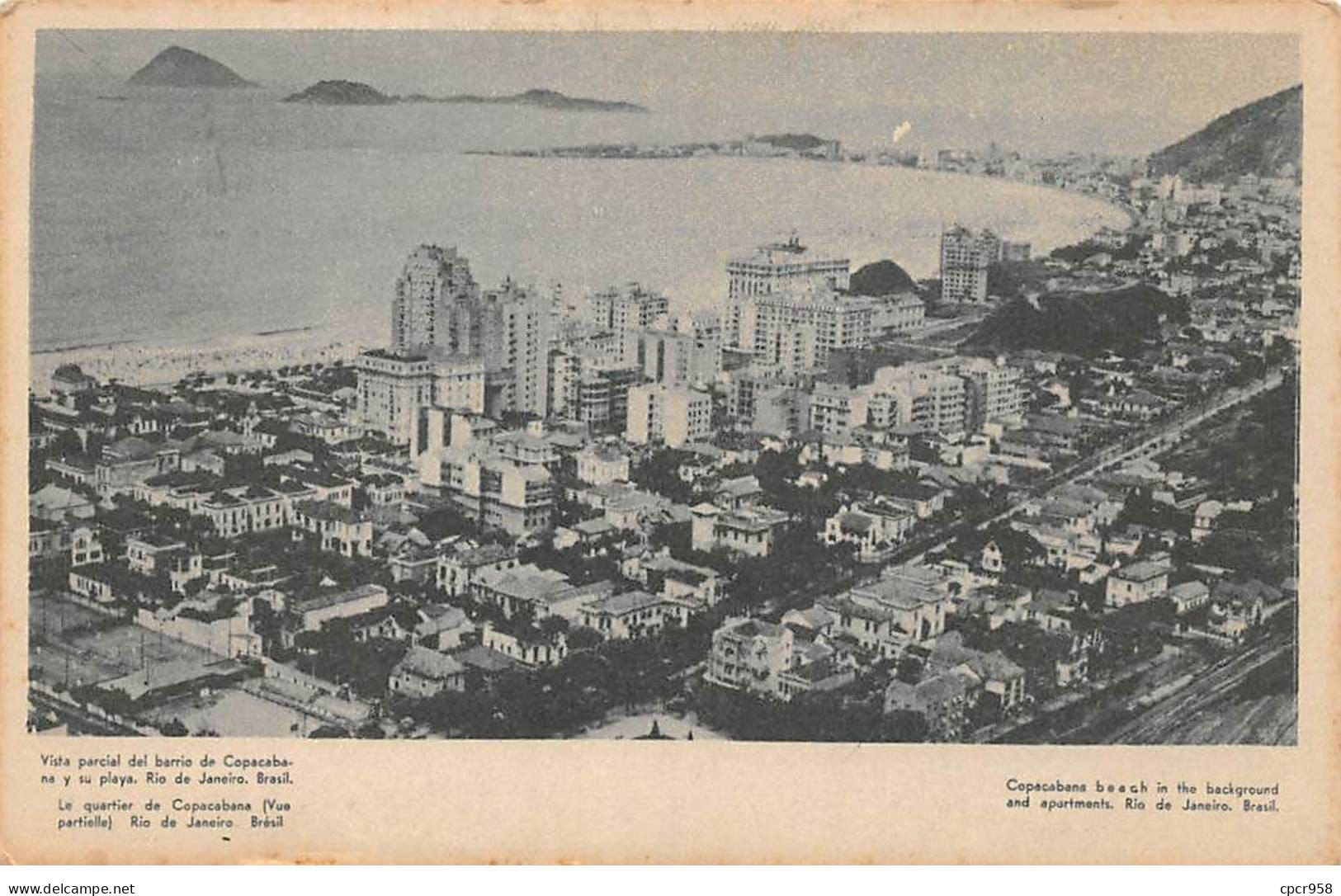 BRESIL - SAN51291 - Le Quartier De Copacabana (vue Partielle) - Rio De Janeiro - Rio De Janeiro