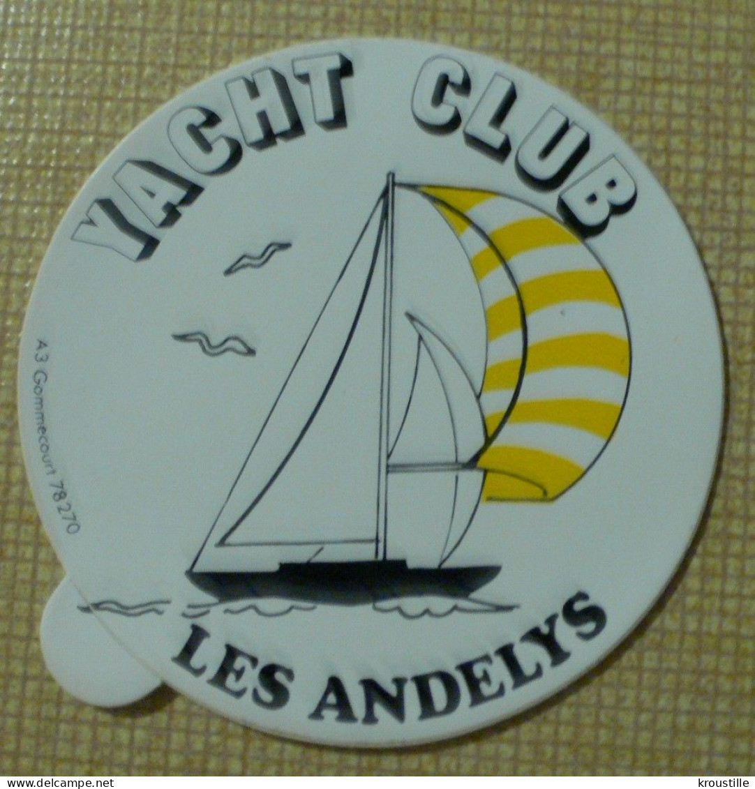 THEME VOILE : AUTOCOLLANT YACHT CLUB LES ANDELYS - Adesivi