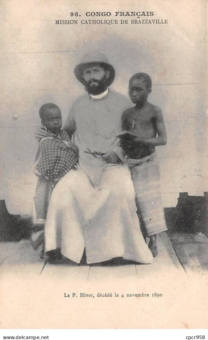 CONGO - SAN53928 - Mission Catholique De Brazzaville - Le P. Hivet, Décédé Le 4 Novembre 1890 - Congo Francese