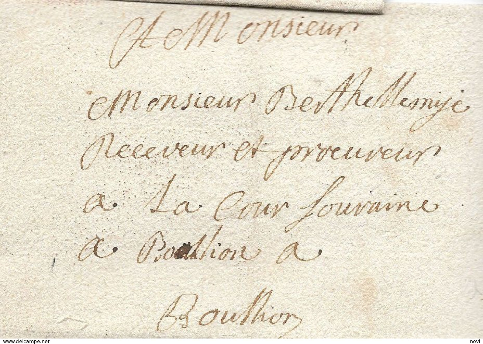 Bouillon Sedan Charleville Lettres De 1680, 1705(2), 1764 Et Première Marque De Bouillon - 1714-1794 (Austrian Netherlands)