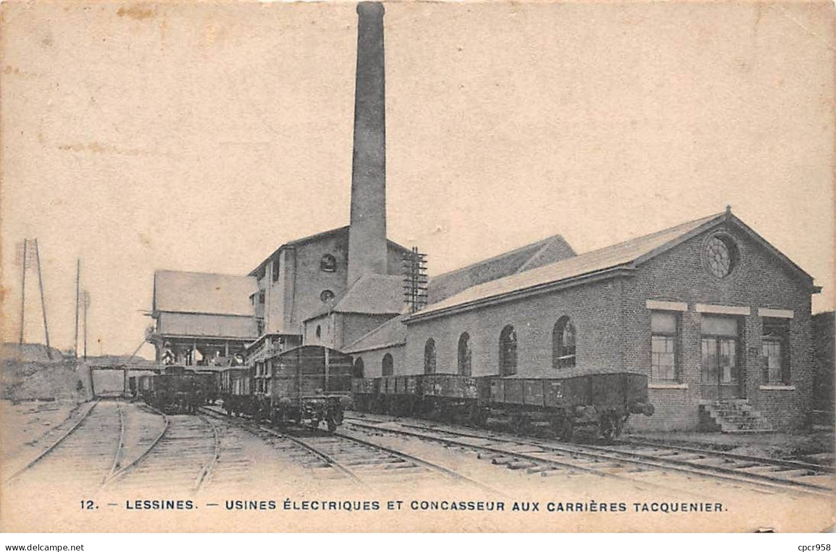 BELGIQUE - SAN49657 - Lessines - Usines Electriques Et Concasseur Aux Carrières Tacquenier - Charleroi