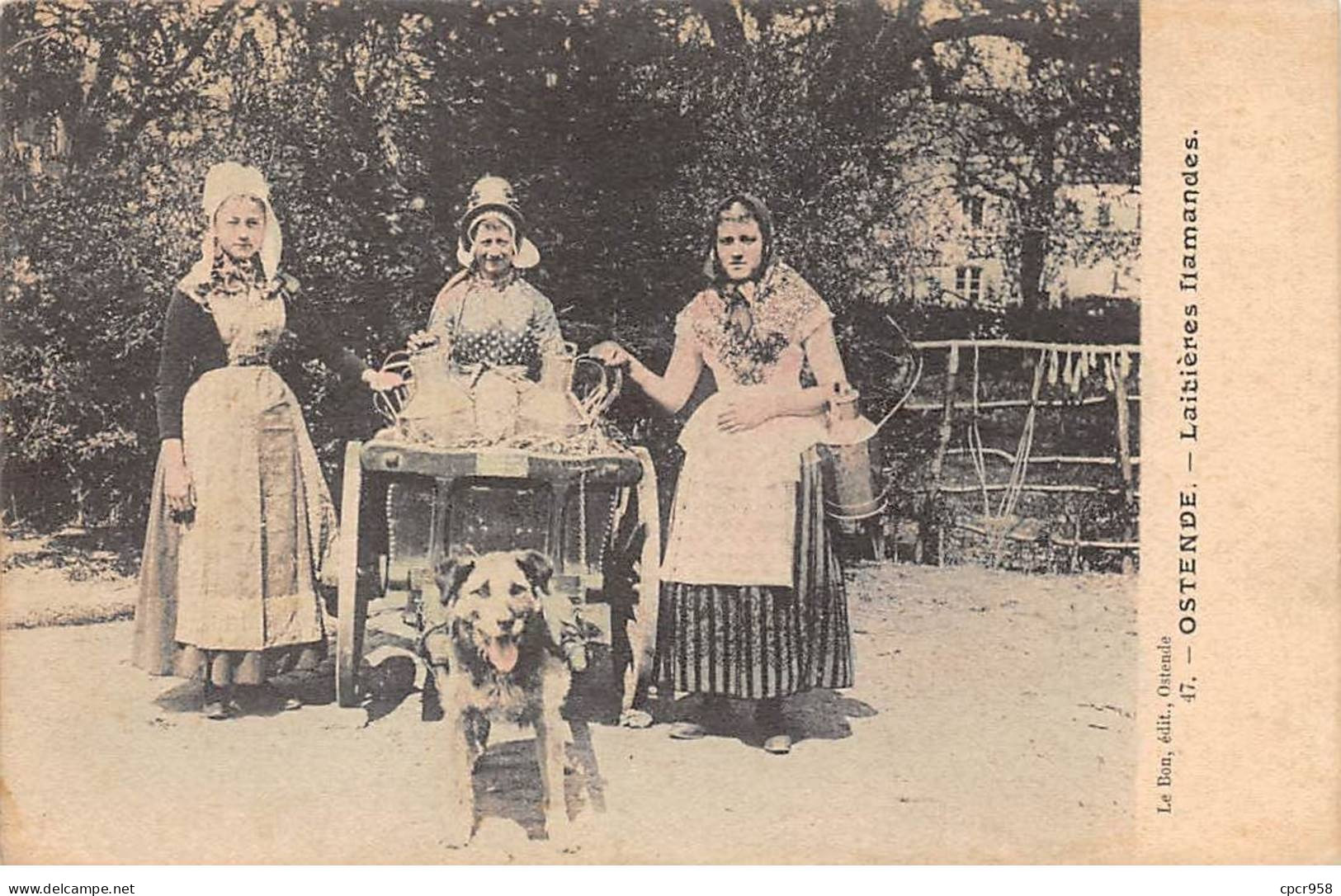 BELGIQUE - SAN49656 - Laitières Flamandes - Voiture à Chien - Oostende