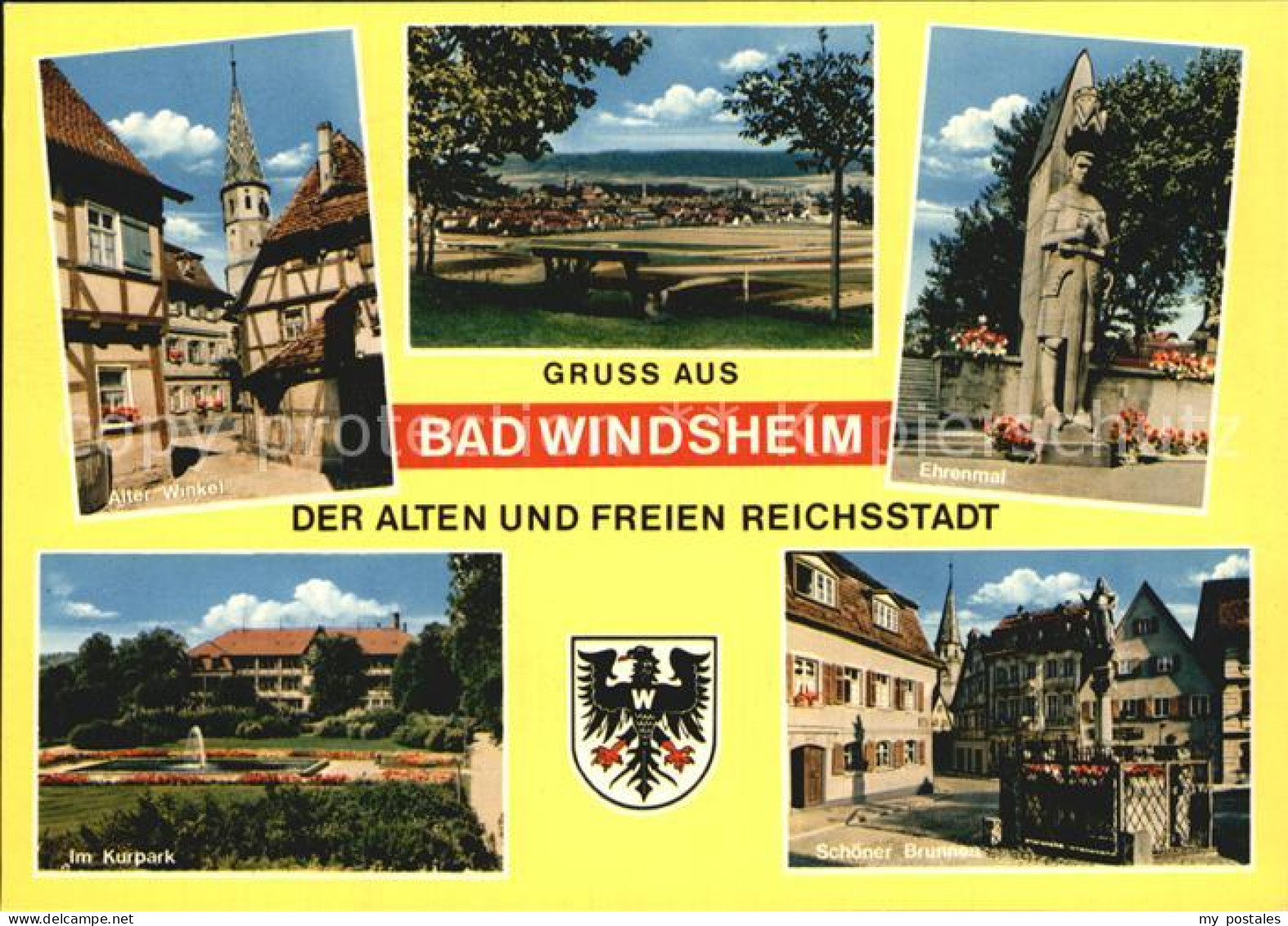 72509852 Bad Windsheim Alter Winkel Ehrenmal Kurpark Brunnen  Bad Windsheim - Bad Windsheim