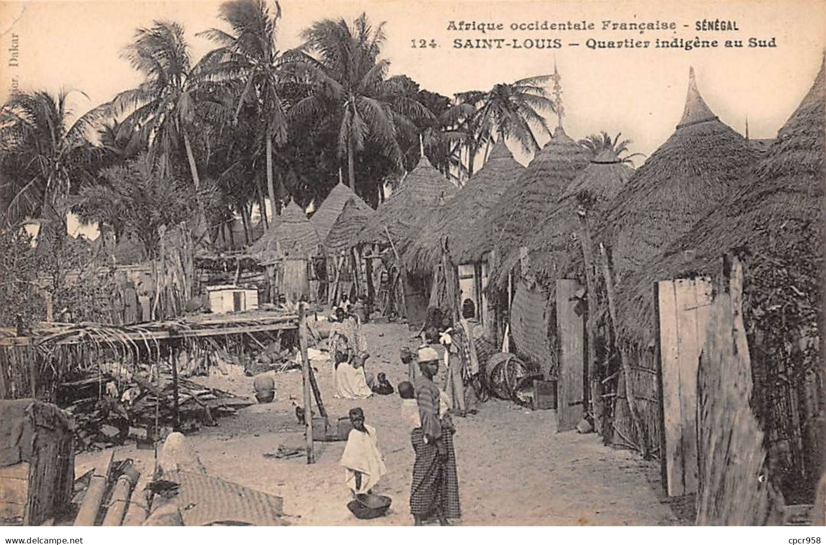 SENEGAL - SAN56419 - Saint Louis - Afrique Occidentale Française - Quartier Indigène Au Sud - Senegal