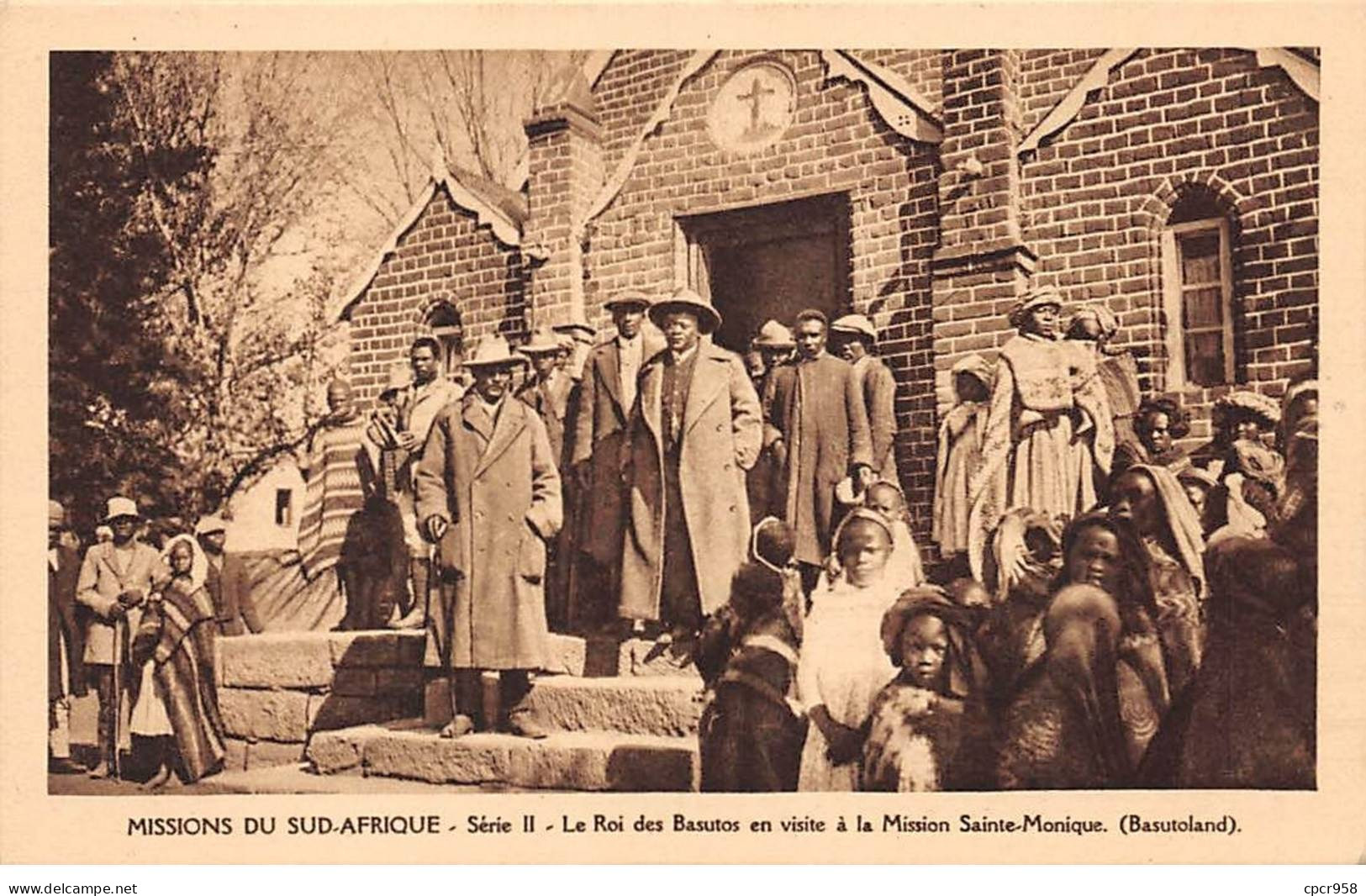 AFRIQUE DU SUD - SAN56483 - Missions Du Sud Afrique - Série II -Le Roi Des Basutos En Visite à La Mission - Basutoland - South Africa