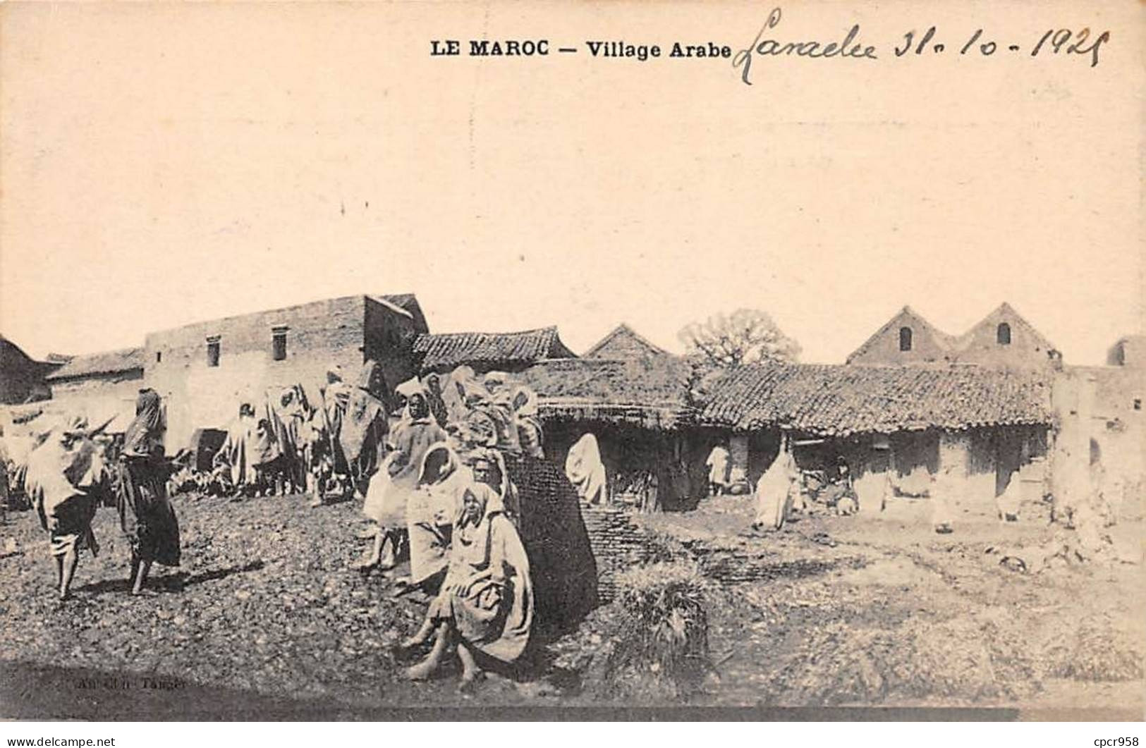 MAROC - SAN48223 - Village Arabe - Cachet Militaire - Dragones - Sonstige & Ohne Zuordnung