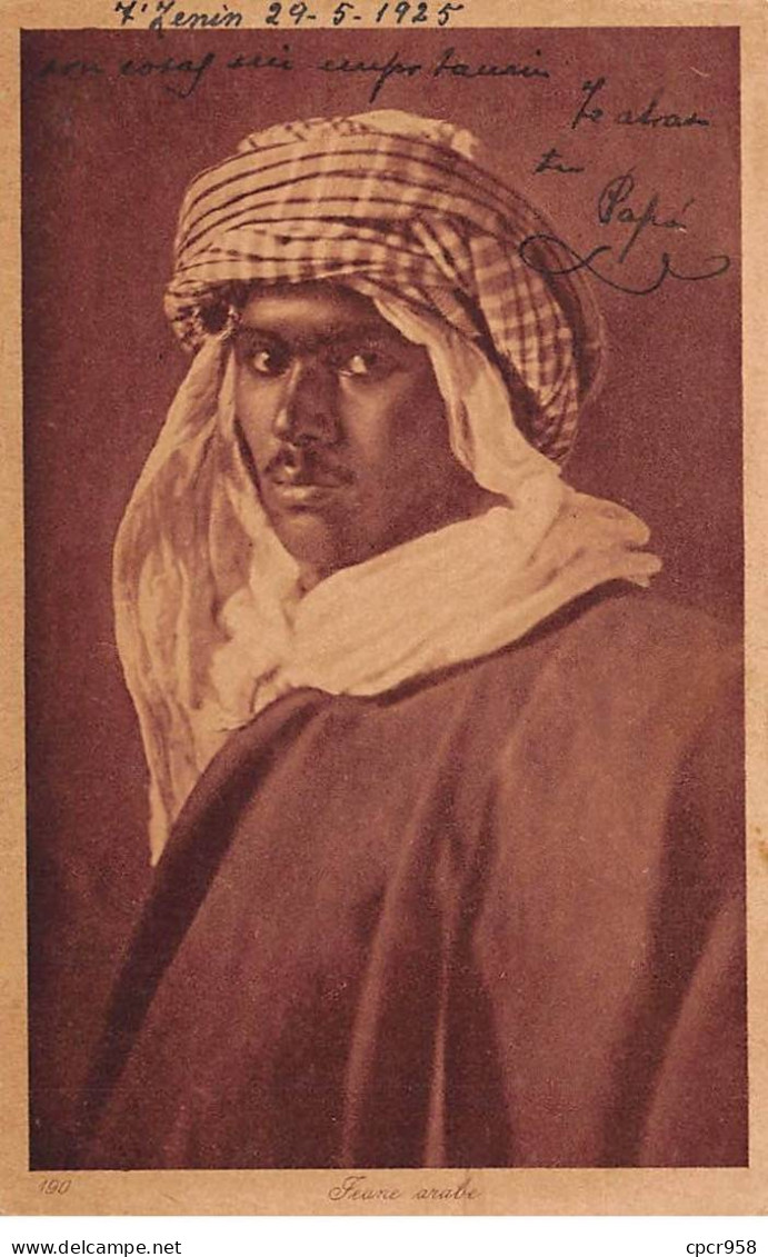 MAROC - SAN48312 - Jeune Arabe - Cachet Militaire - Dragones - Autres & Non Classés