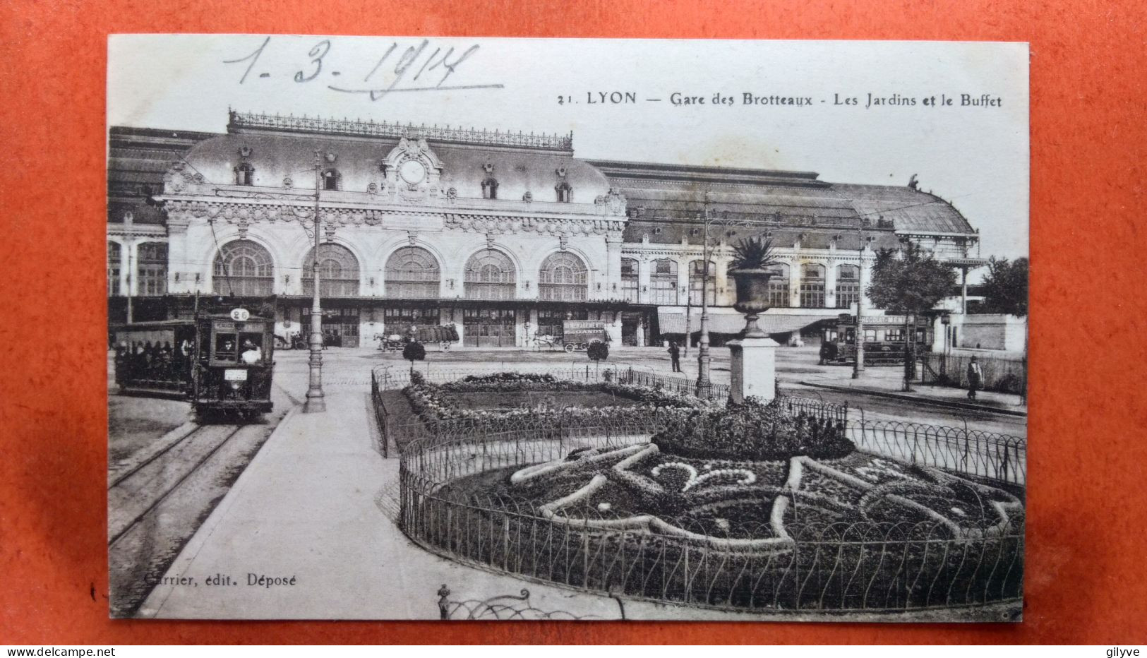 CPA (69)  Lyon. Gare Des Brotteaux. Les Jardins Et Le Buffet  (8A.143) - Autres & Non Classés