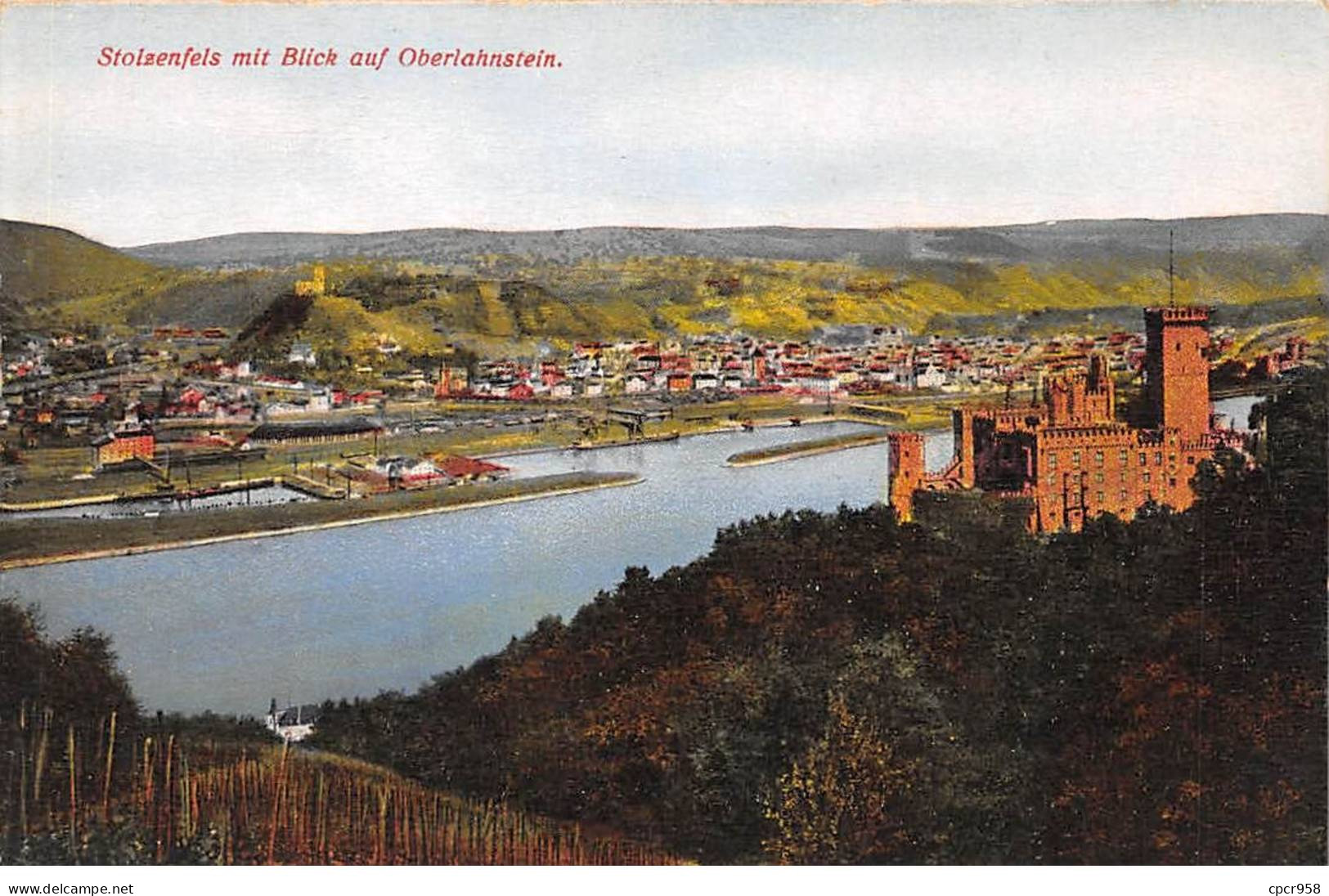 ALLEMAGNE - SAN48382 - Stolzenfels Mit Blick Auf Oberlahnstein - Lahnstein