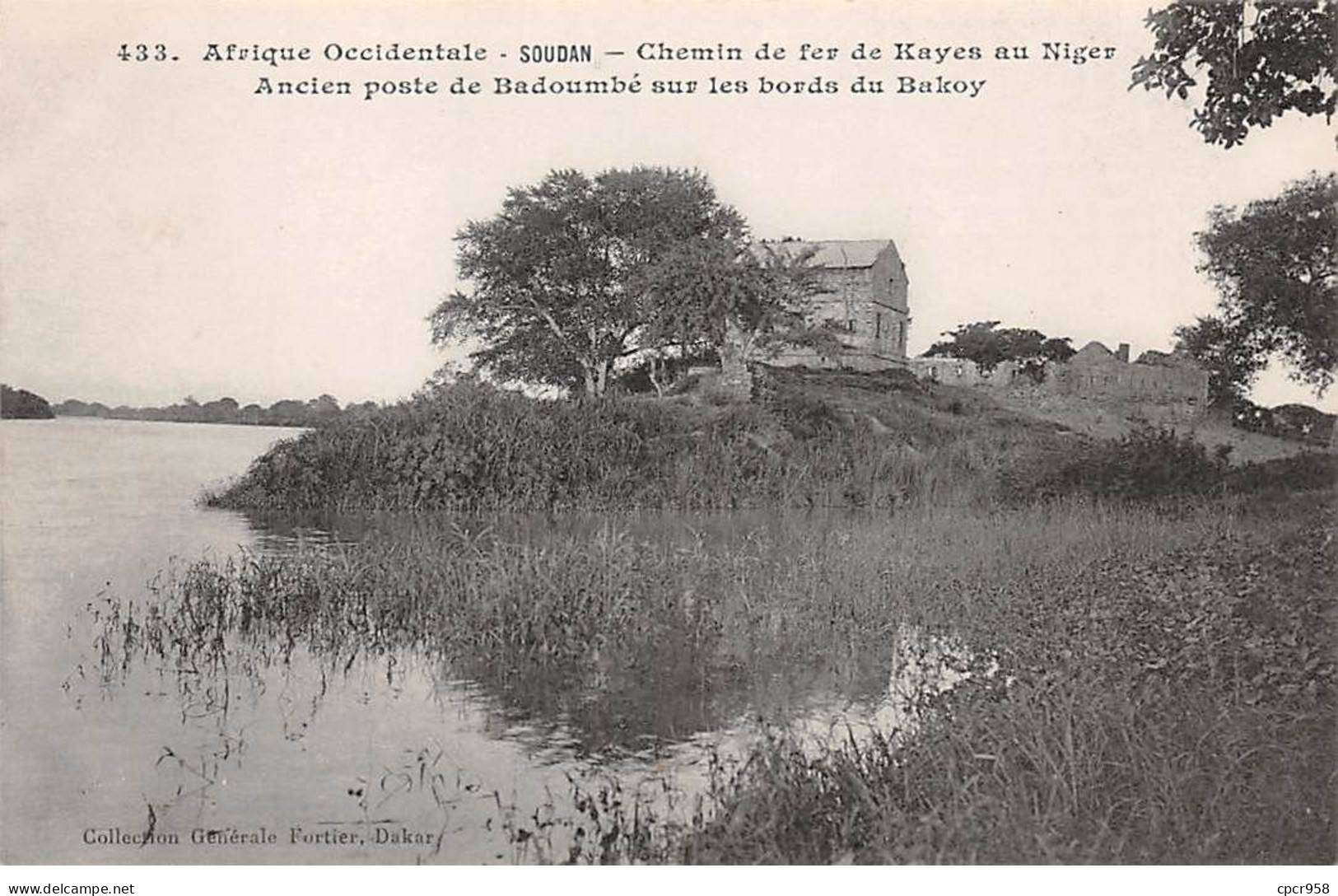 SOUDAN - SAN63843 - Chemin De Fer De Kayes Au Niger - Ancien Poste De Badoumbé Sur Les Bords Du Bakoy - Soudan