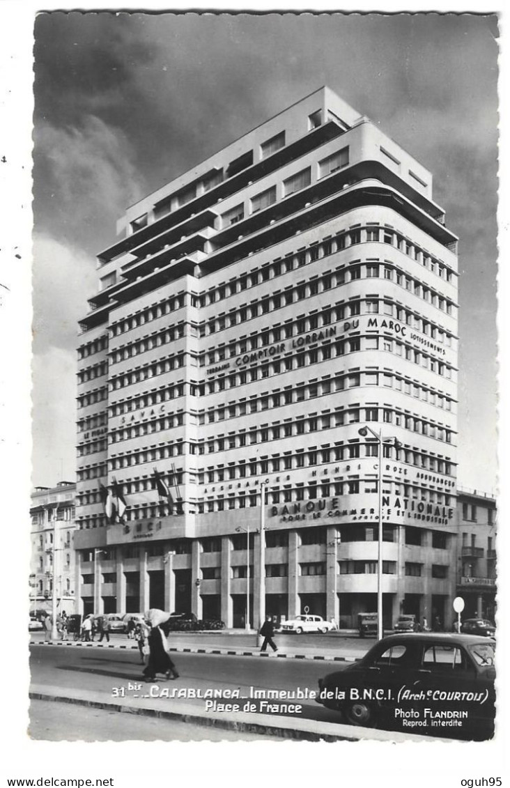 Maroc - CASABLANCA - Immeuble De La B.N.C.I. (Banque Nationale Du Commerce Et De L'industrie) - Place De France - Casablanca