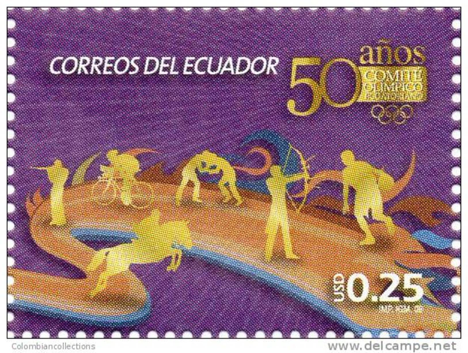 Lote EC8, Ecuador, 2009, Comite Olimpico Ecuatoriano,  Sello, Stamp, Sport - Equateur
