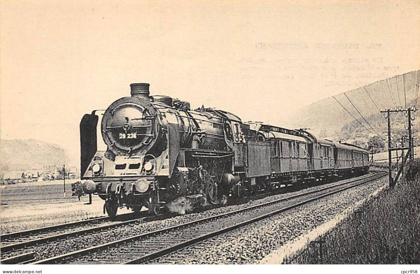 Allemagne - N°85934 - Locomotives Allemandes 895 - Un Express Remarqué Par Une Machine Type Mikado - Série 39.000 - Other & Unclassified