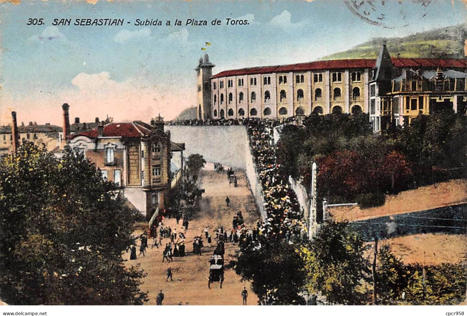 ESPAGNE - SAN48520 - San Sebastien - Subida A La Plaza De Toros - Guipúzcoa (San Sebastián)